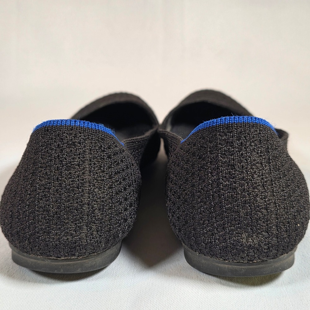 Rothy's The Point Black Women 8.5 Flat Sustainable Knit Pointed Toe Workwear - Picture 5 of 7